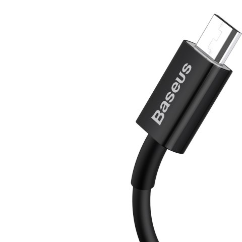 Kabel przewód Superior USB-A - micro USB 2A 2m - czarny BASEUS