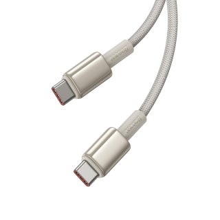 Kabel przewód Tungsten Gold USB-C - USB-C 100W 1m - złoty BASEUS