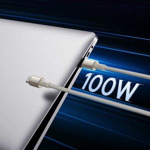 Kabel przewód Tungsten Gold USB-C - USB-C 100W 1m - złoty BASEUS