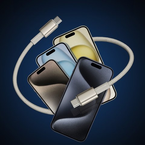 Kabel przewód Tungsten Gold USB-C - USB-C 100W 1m - złoty BASEUS