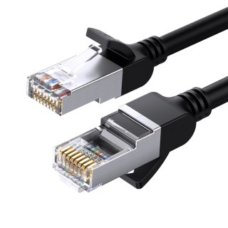 Kabel sieciowy patchcord RJ45 Ethernet Cat 6 U/UTP okrągły 0.5m - czarny UGREEN