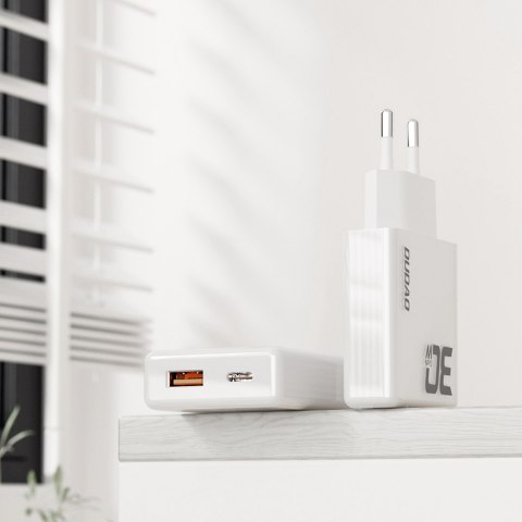 Ładowarka sieciowa GaN A30EUL 30W USB-A USB-C - biała DUDAO