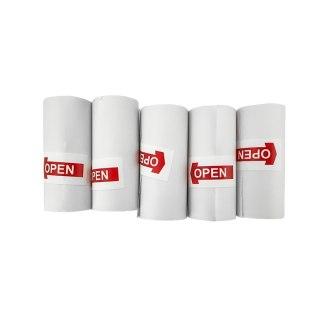 Papier rolki do drukarki termicznej z aparatem HURC10 57mmx5m ZESTAW 5szt. - białe HURTEL