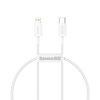 Kabel przewód Superior Series USB-C / Lightning PD 20W 2m - biały BASEUS