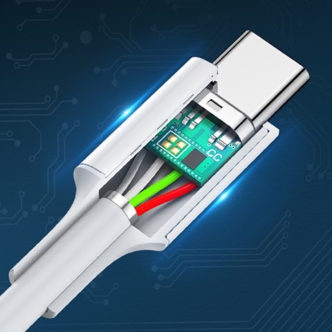 Kabel przewód USB-C - USB-C PD QC AFC 2m - biały UGREEN