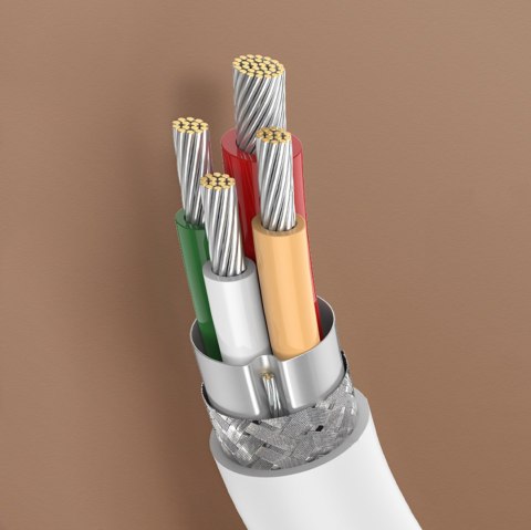 Kabel przewód USB-C - USB-C PD QC AFC 2m - biały UGREEN