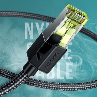 Kabel przewód patchcord Ethernet RJ45 Cat 7 10 Gbps 3m - czarny UGREEN