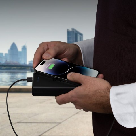 Powerbank 20000 mAh USB-A USB-C - czarny SBS