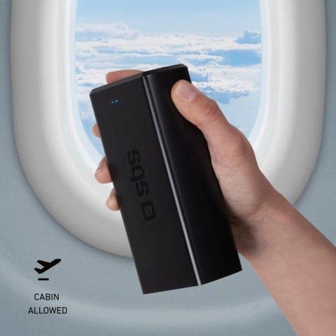 Powerbank 30000 mAh USB-C USB-A - czarny SBS
