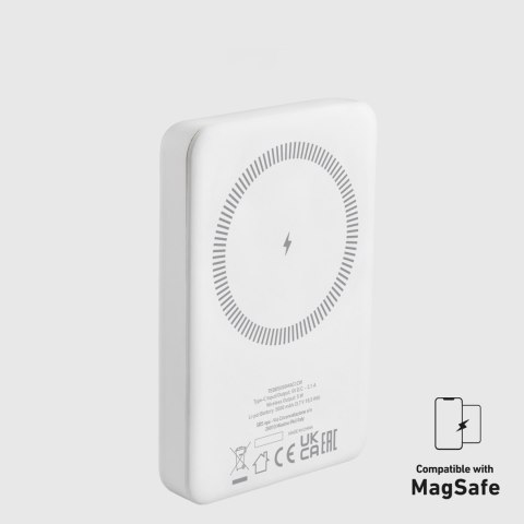 Powerbank 5000 mAh USB-C kompatybilny z MagSafe - biały SBS