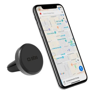 Uchwyt samochodowy magnetyczny do smartfona śr. 33 mm na kratkę nawiewu - czarny SBS