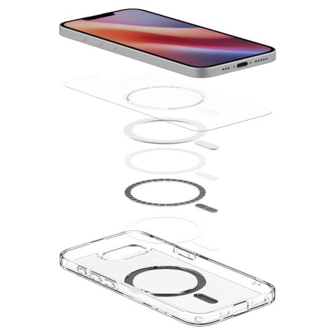 Etui case na iPhone 16e Carbon Fiber Ultra Hybrid MagSafe - przezroczyste SPIGEN
