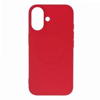 Etui pokrowiec na Samsung Galaxy S24 FE Liquid Silicone Case MagSafe - czerwone WOZINSKY