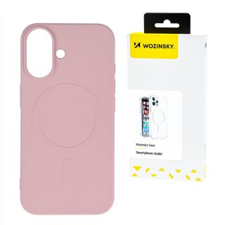 Etui pokrowiec na Samsung Galaxy S24 FE Liquid Silicone Case MagSafe - jasnoróżowy WOZINSKY