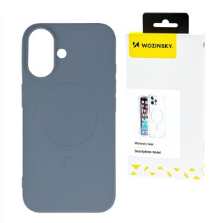 Etui pokrowiec na Samsung Galaxy S24 FE Liquid Silicone Case MagSafe - szare WOZINSKY
