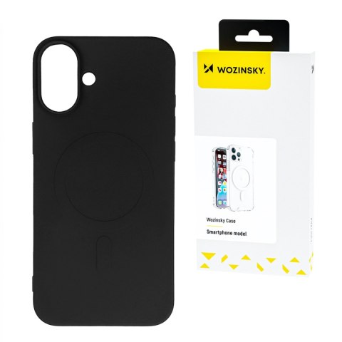 Silikonowe etui na Samsung Galaxy S24 FE Silicone Case MagSafe - czarne WOZINSKY