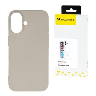 Silikonowe etui na Samsung Galaxy S24 FE Silicone Case - beżowe WOZINSKY