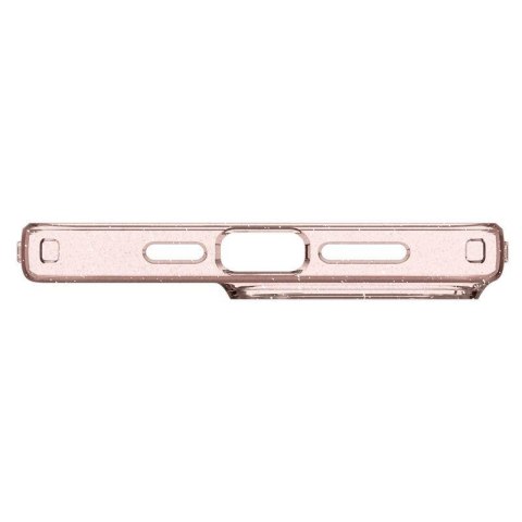 Etui case na iPhone 15 Pro Max Liquid Crystal Glitter - różowo przezroczyste SPIGEN