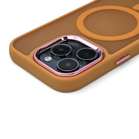 Etui plecki na Samsung Galaxy S25 Fashion Case MagSafe - pomarańczowe WOZINSKY
