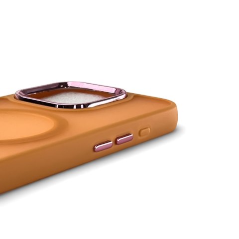 Etui plecki na Samsung Galaxy S25 Fashion Case MagSafe - pomarańczowe WOZINSKY