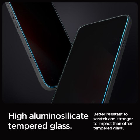Szkło hartowane na iPhone 16 Pro Glas.tR EZ Fit Privacy - 2 szt. SPIGEN