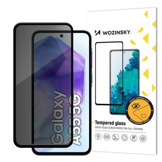 Szkło hartowane prywatyzujące z filtrem Anti Spy do Samsung Galaxy A56 / A36 WOZINSKY