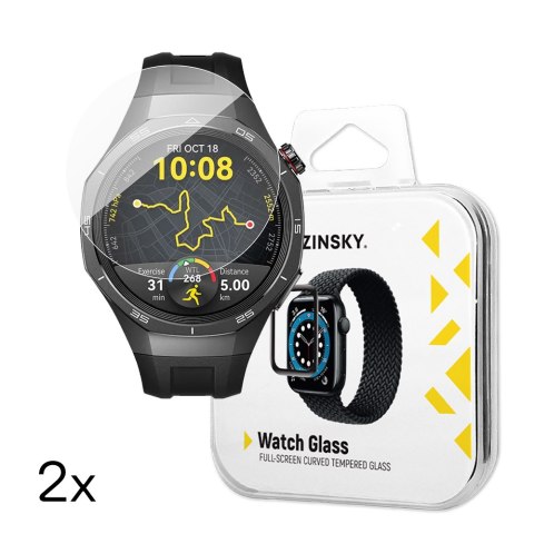 Szkło hartowane do Huawei Watch GT 5 / GT 5 Pro / GT 4 / GT 4 Pro / GT 3 / GT 3 Pro Full Glue 42mm - 2 szt.