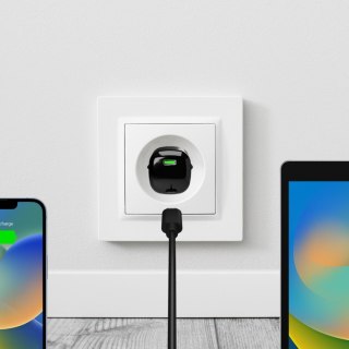 Ładowarka sieciowa USB-C GaN 20W - czarna PURO