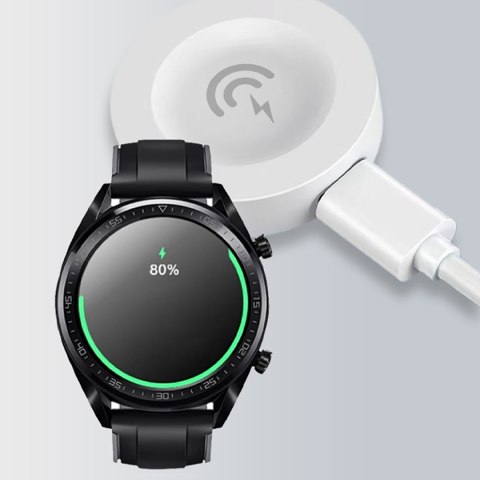 Ładowarka bezprzewodowa do smartwatchy zegarków Huawei - biała