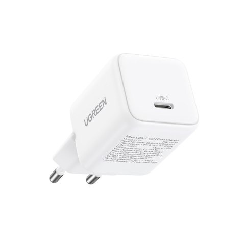 Ładowarka sieciowa X512 GaN USB-C 20W - biała UGREEN