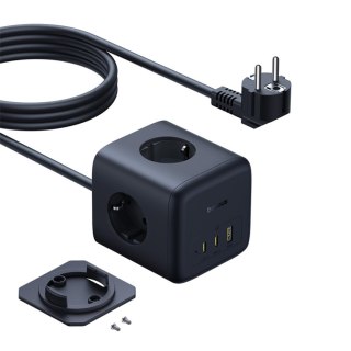 Listwa zasilająca kostka USB-A USB-C gniazdo EU 67W 1.5m BASEUS