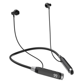 Słuchawki bezprzewodowe U5 Max Bluetooth z pałąkiem na szyję - czarne