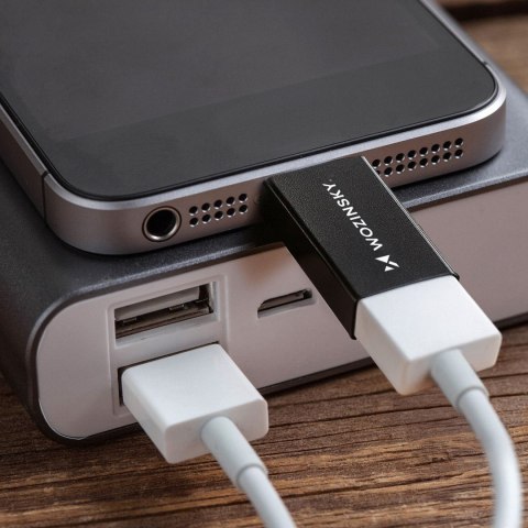 Adapter przejściówka USB-C - USB-A 10Gb/s - czarny WOZINSKY