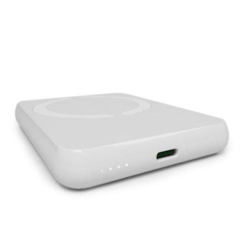 Powerbank magnetyczny 5000mAh MagSafe USB-C PD 20W - biały PURO