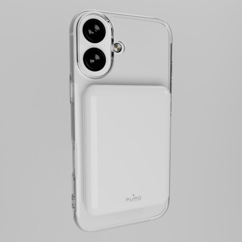Powerbank magnetyczny 5000mAh MagSafe USB-C PD 20W - biały PURO