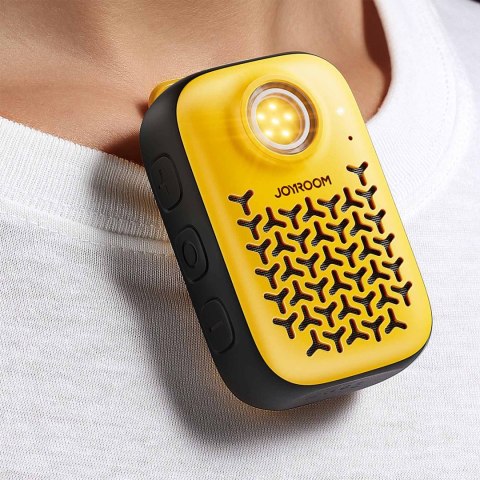 Głośnik przenośny z latarką magnesem klipsem Bluetooth IP67 - żółty JOYROOM