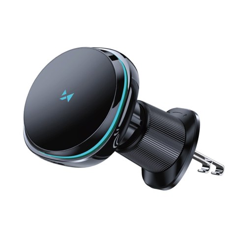 Uchwyt samochodowy z ładowarką indukcyjną wentylatorem do telefonu na kratkę nawiewu Qi MagSafe 15W