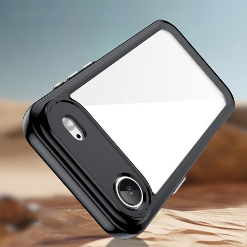 Etui case pokrowiec na iPhone 17 Air Outer Space - czarne przezroczyste