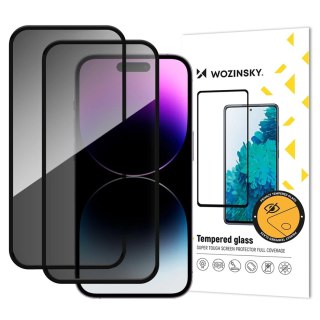 Szkło hartowane prywatyzujące na iPhone 17 Air Privacy Glass - 2 szt. WOZINSKY