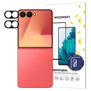 Szkło na aparat do Samsung Galaxy Z Flip 7 Full Camera Glass czarne - 2 szt. WOZINSKY