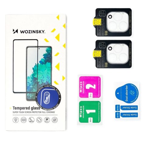 Szkło na aparat do iPhone 17 Pro Full Camera Glass czarne - 2 szt. WOZINSKY