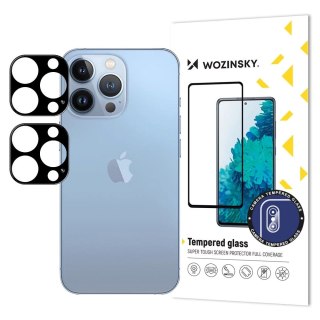 Szkło na aparat do iPhone 17 Pro Max Full Camera Glass czarne - 2 szt. WOZINSKY