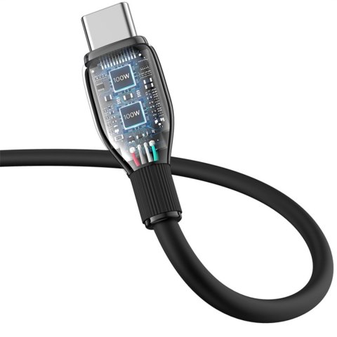 Kabel przewód USB-A - USB-C Pudding Series 100W 2m - czarny BASEUS