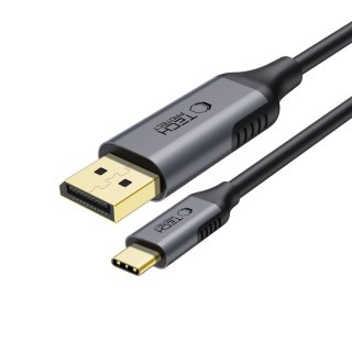 Kabel przewód USB-C - DisplayPort UltraBoost 1.4 8K 60Hz 180cm - czarny Tech-Protect
