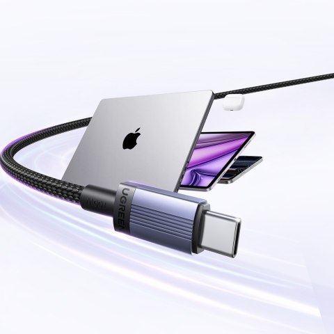 Kabel przewód USB-C PD 100W 5A 3m - czarny UGREEN