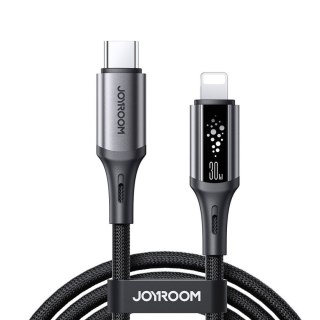 Kabel przewód USB-C - iPhone Lightning S-A60 StarTalk 30W 1.2m - czarny JOYROOM