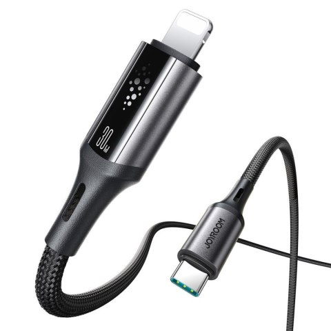 Kabel przewód USB-C - iPhone Lightning S-A60 StarTalk 30W 1.2m - czarny JOYROOM