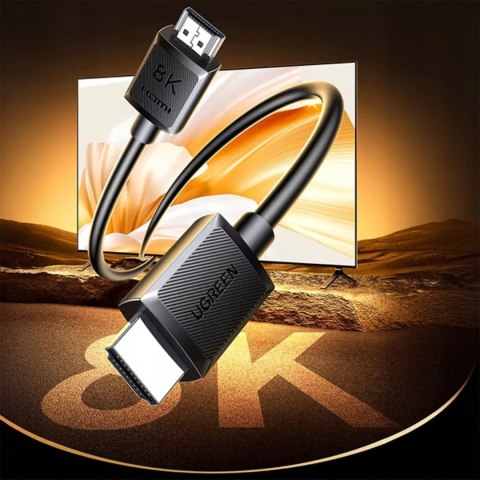 Kabel przewód audio wideo HDMI 8K 10m - czarny UGREEN