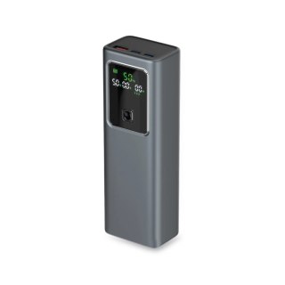 Powerbank z wyświetlaczem 20000mAh PD 100W LCD - szary