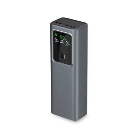 Powerbank z wyświetlaczem 20000mAh PD 100W LCD - szary